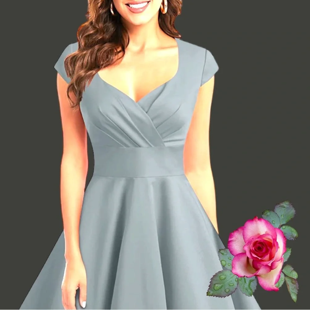 🔥SALE🔥1950’s style Retro Vintage Cocktail Party Swing Dress.  Size Small - Picture 2 of 5